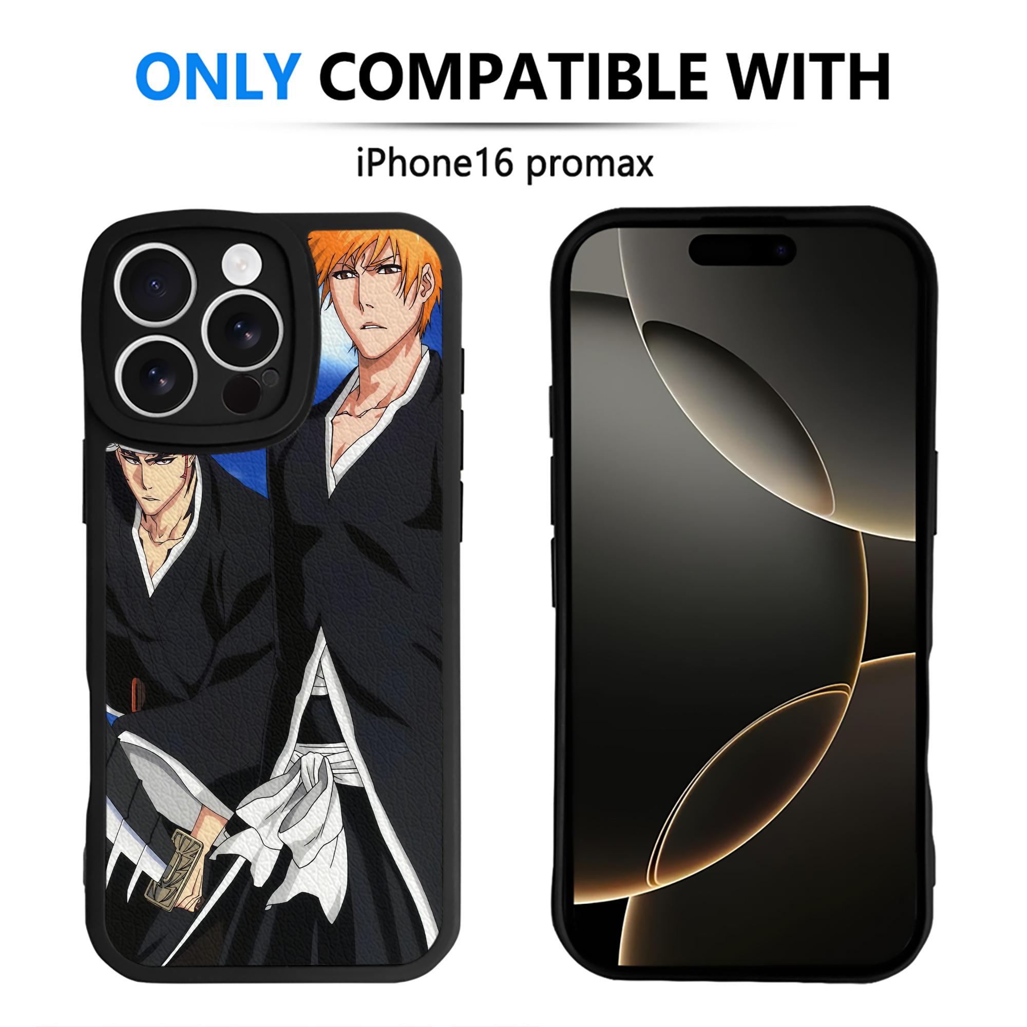 （画像用） ブリーチ BLEACH 【iPhone 16シリーズ対応】シリコンスマホケース（レザー調） 材質：シリコン
